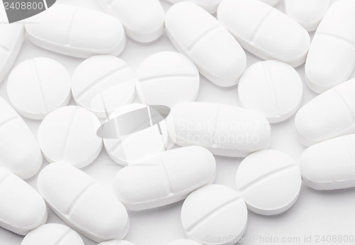 Image of Mixed drugs on white background