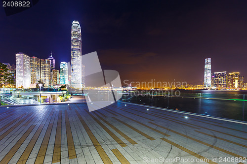 Image of Hong Kong skyline at night