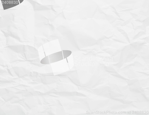 Image of White wrinkled paper background texture