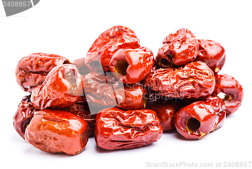 Image of Red jujube isolated on white