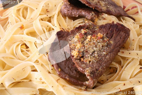 Image of Escalopes with fettucini