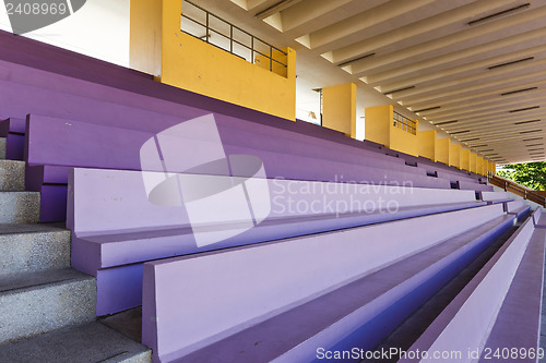 Image of Audience bench in stadium