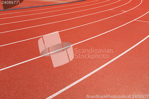 Image of Red running track