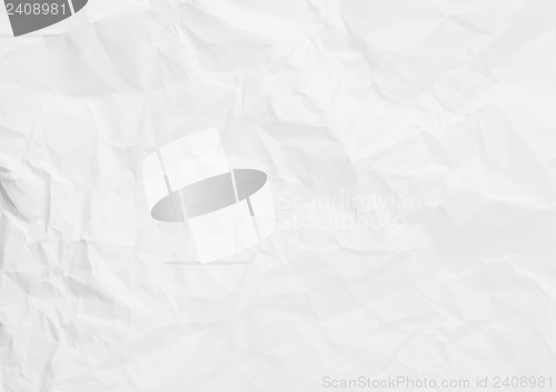 Image of White wrinkled paper background texture