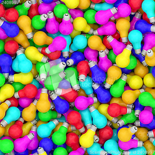 Image of Background composed of many colorful lightbulbs