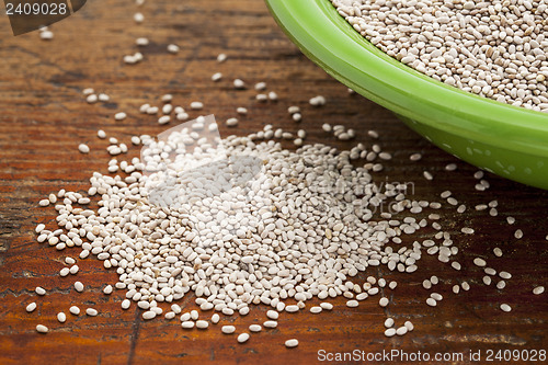 Image of white chia seeds