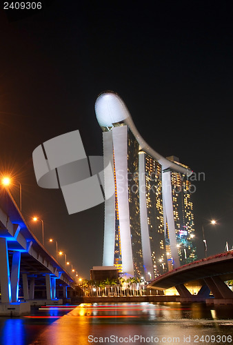 Image of Marina Bay at night