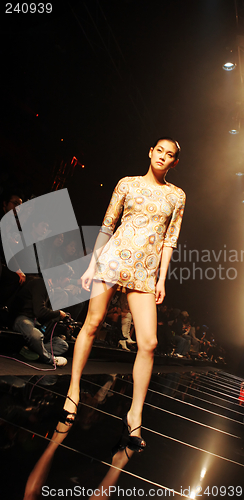 Image of Asian model on the catwalk