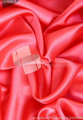 Image of Smooth Red Silk as background 