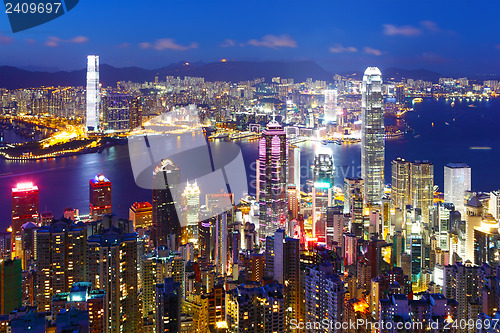 Image of Hong Kong at night