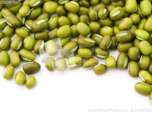 Image of Mung bean isolated on white background