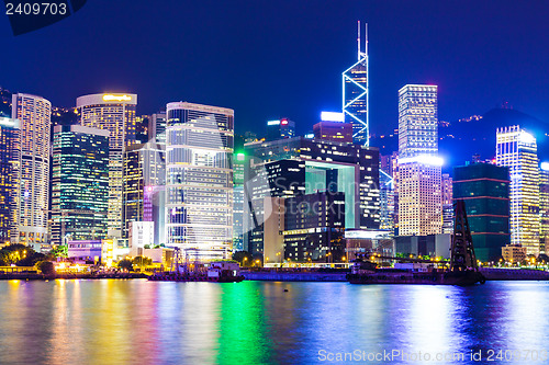 Image of Hong Kong city view at night