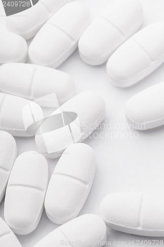 Image of White medicine close up