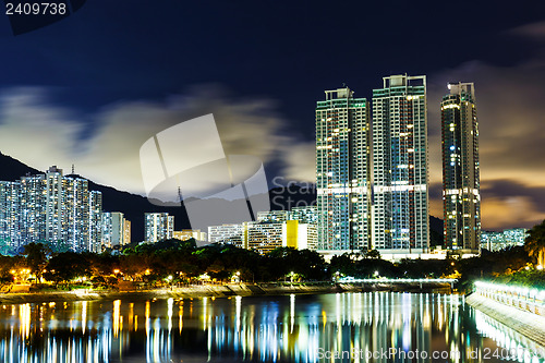 Image of Sha Tin in Hong Kong at night