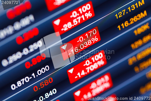 Image of Decreasing of stock market