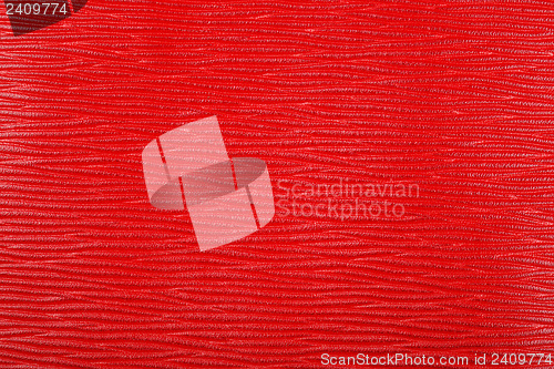 Image of Striped leather texture in red color