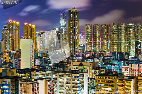 Image of Hong Kong cityscape at night