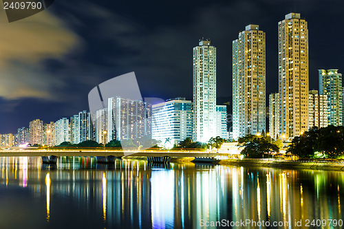 Image of illuminated building at night