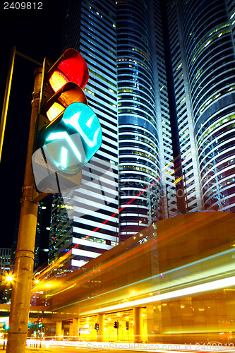 Image of Traffic light in the city