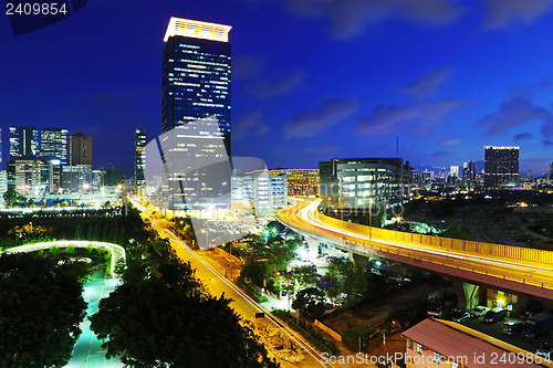 Image of Hong Kong city at night