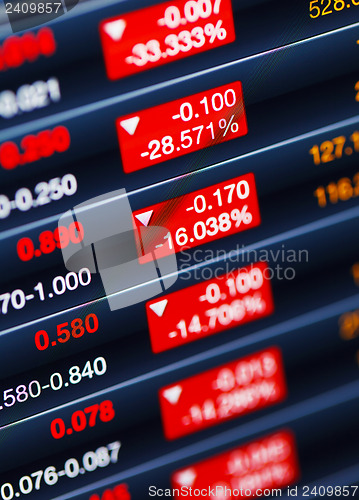 Image of Decreasing of stock market