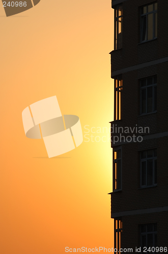 Image of orange sunset