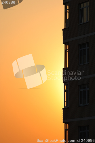 Image of orange sunset