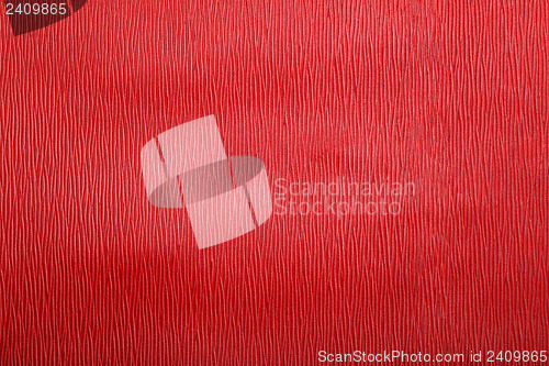 Image of Striped leather texture in red color