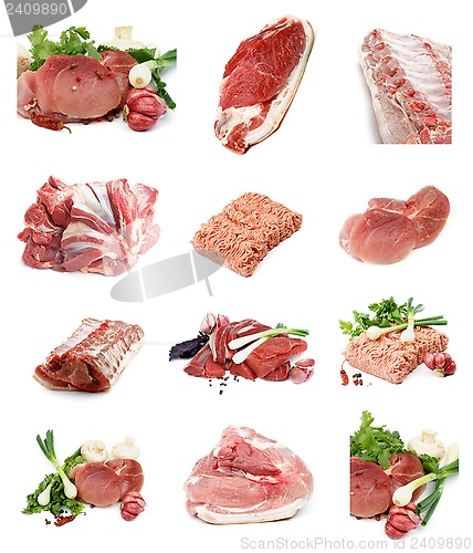 Image of Collection of Raw Meat