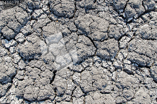 Image of dry cracked earth as texture