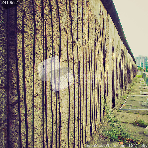 Image of Retro look Berlin Wall