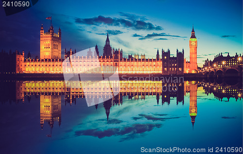 Image of Vintage look Houses of Parliament