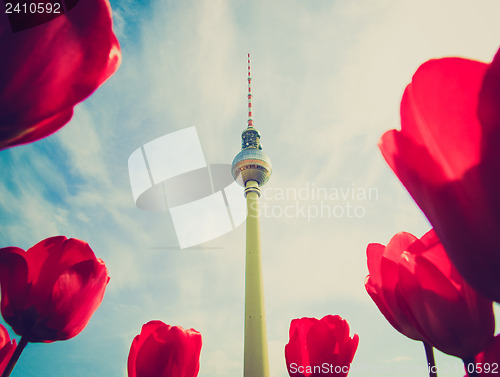 Image of Retro look TV Tower, Berlin