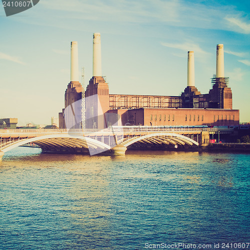 Image of Vintage look Battersea Powerstation London