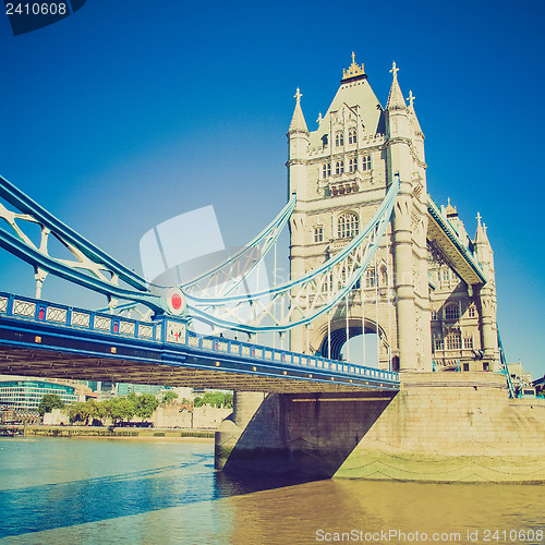 Image of Vintage look Tower Bridge London