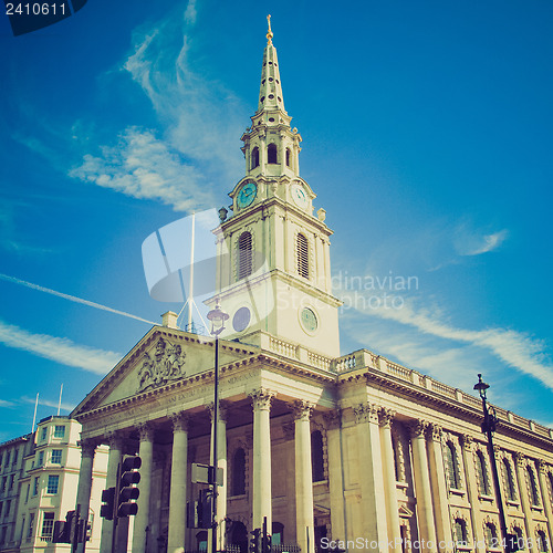 Image of Vintage look St Martin church London