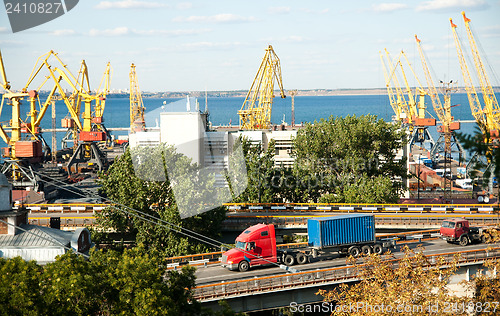 Image of marine port in Odesse, ukraine