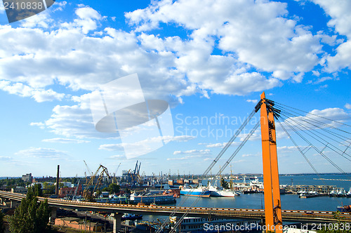 Image of marine port in Odessa