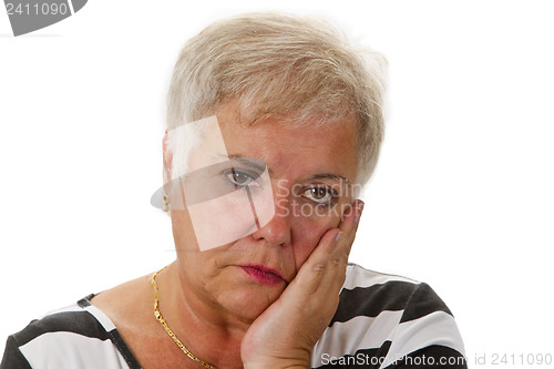 Image of Sad female senior