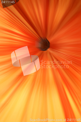 Image of 	Abstract orange lines and black hole