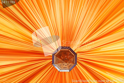 Image of 	Orange linen roof