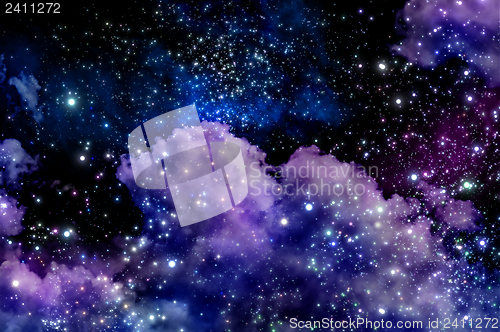 Image of Blue and magenta nebula