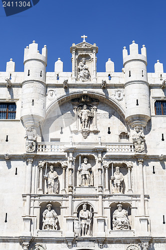 Image of Arch Santa Maria gateway to the city of Burgos Spain