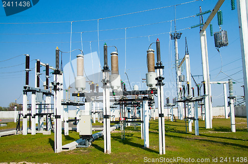Image of view to high voltage substation