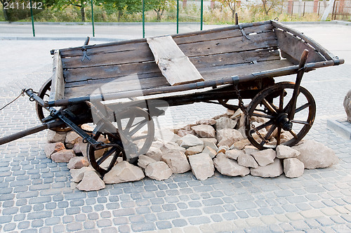 Image of Old cart in nature