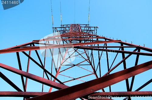 Image of high voltage transmission tower