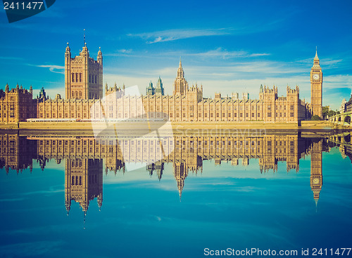 Image of Vintage look Houses of Parliament