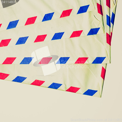 Image of Retro look Airmail letter