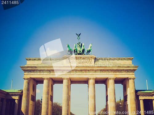 Image of Retro look Brandenburger Tor, Berlin
