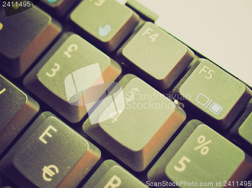 Image of Retro look Computer keyboard